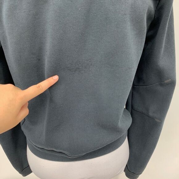 Nike Jacket Womens Small Black Tech Fleece Down Aeroloft Bomber Outdoor Full Zip - Picture 8 of 16